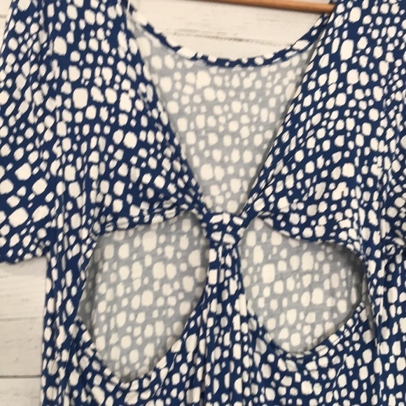 Nwt Eloquii Elements plus size back detail maxi dress blue - Picture 10 of 11